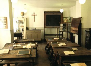 altes Klassenzimmer im Schulmuseum