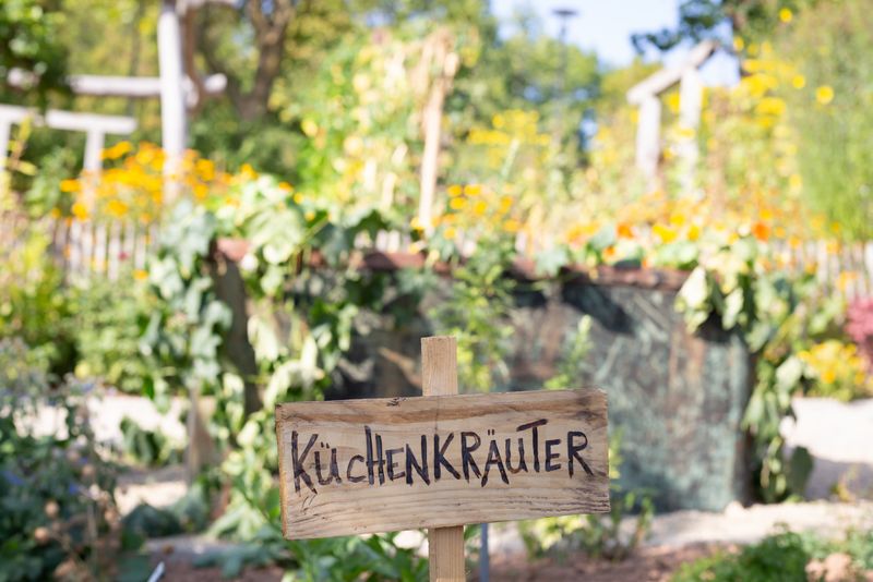 Blick auf den Bauerngarten