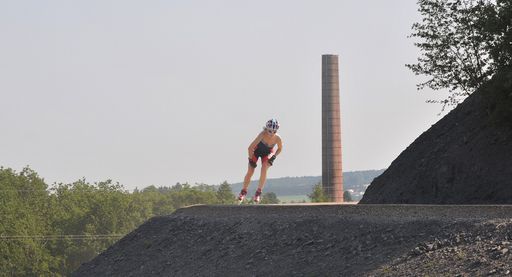 Skater auf dem Skaterweg